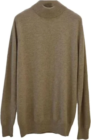 Women Thick Cashmere Sweater Mock Neck Knit Sweaters Pullover Turtleneck Oversized Jumpers