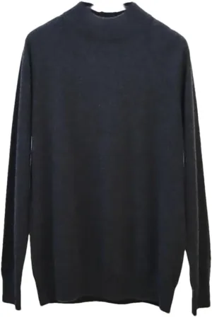 Women Thick Cashmere Sweater Mock Neck Knit Sweaters Pullover Turtleneck Oversized Jumpers