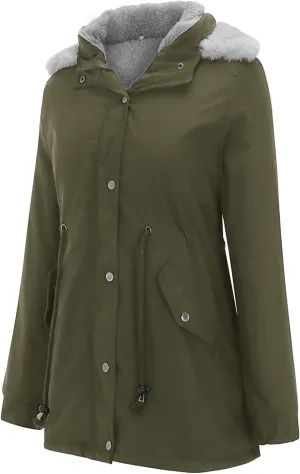 Women Winter Wool Blend Camel Mid-Long Coat Notch Double-Breasted Lapel Jacket Outwear