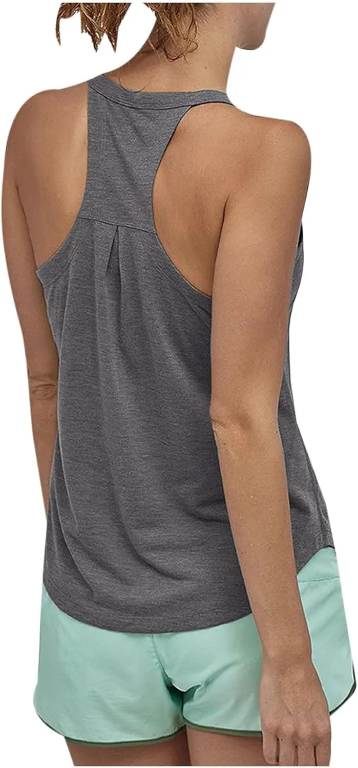 Women Workout Tank Tops Racerback Athletic Shirts Sleeveless Soft Loose Fit Ladies Yoga Running Hiking Clothes