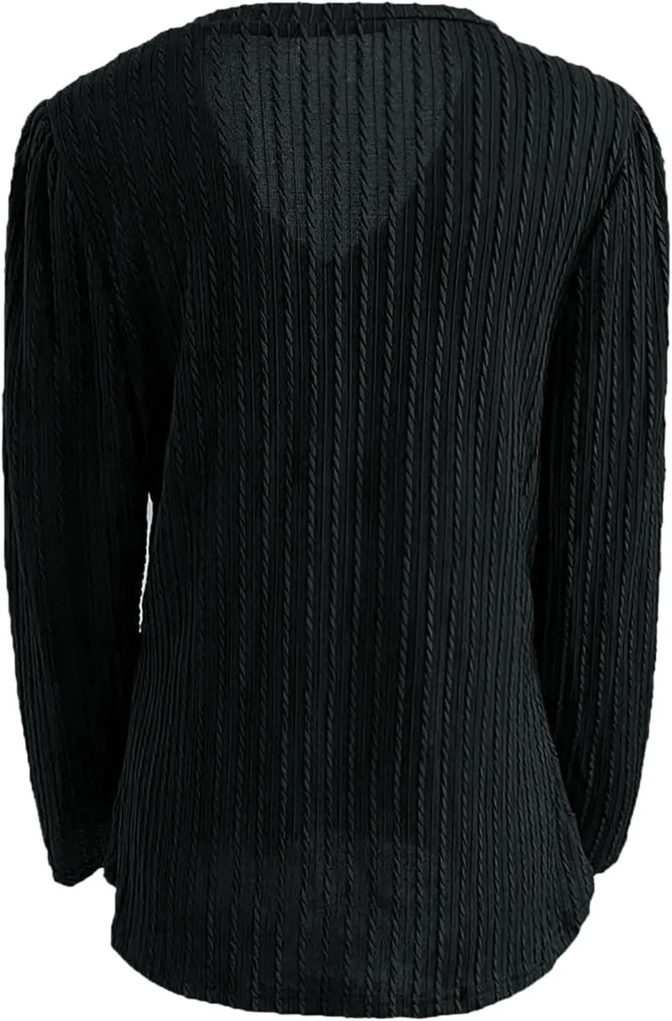 Women's Cable Knit Sweaters Long Sleeve V Neck Blouse Trendy 2024 Solid Color Sweater Tops Ladies Fall Daily Tops