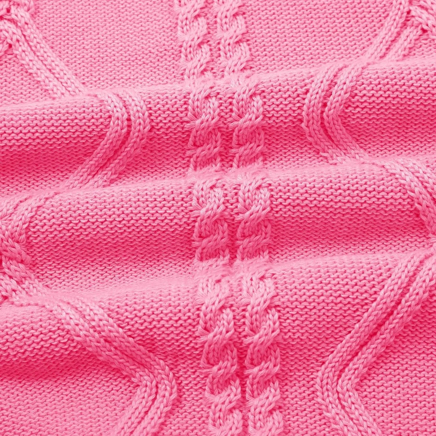 Womens Cable Knitted Sweater Long Sleeve Crew Neck Casual Fall Shirts Loose Fit Solid Color Pullover Sweaters Tops
