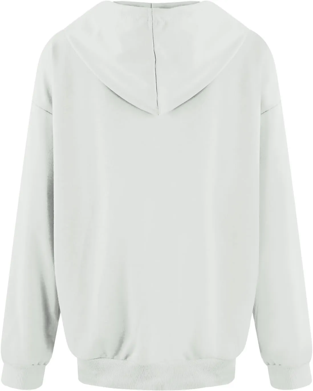 Women's Casual Hoodies Long Sleeve Solid Lightweight Pullover Tops Loose Comfy Sweatshirt with Pocket
