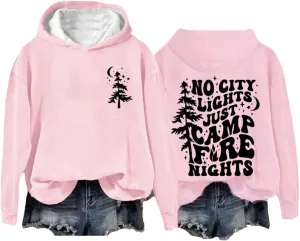 Women's Casual Hoodies Long Sleeve Women's Letter Print Long Sleeved Sweatshirt Casual Blouse Pullover Solid Color
