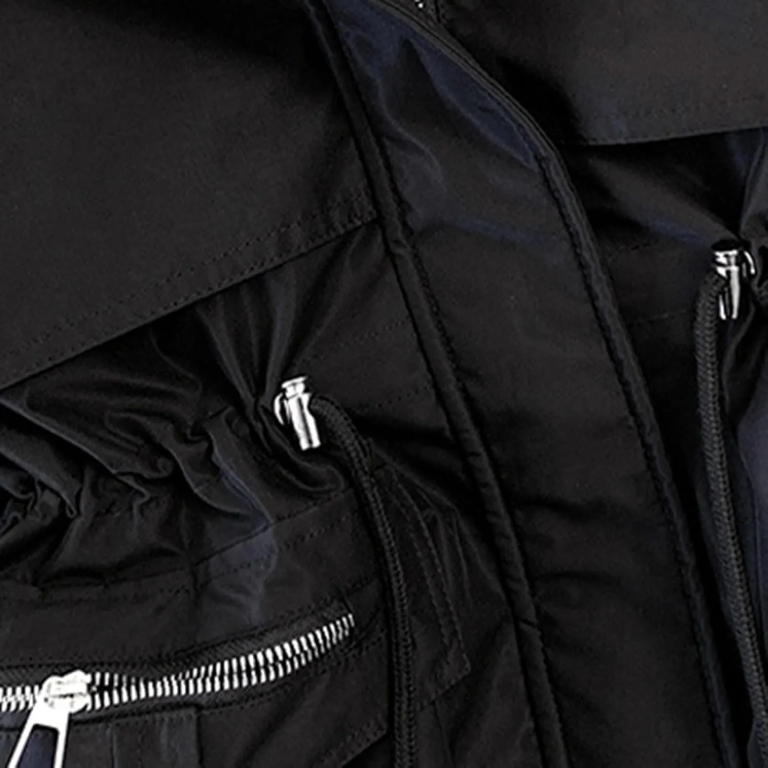 Womens Fleece Lined Parka Winter Coat Fashion Hooded Zip Up Thicken Anorak Jackets with Pockets Fur Hood Overcoat