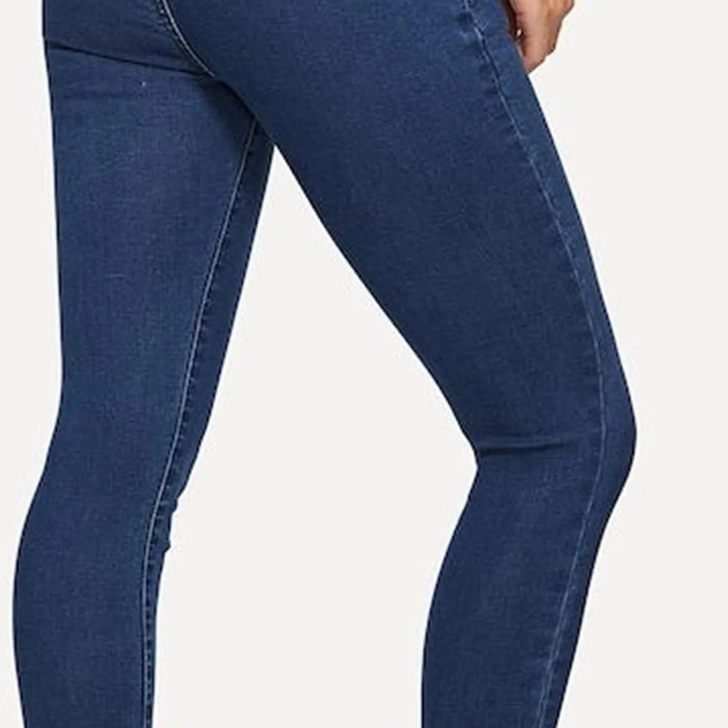 Women's High Breasted Stretch Slim Jeans High Waisted Button Up Classic Jeans Curvy Butt Lifting Skinny Denim