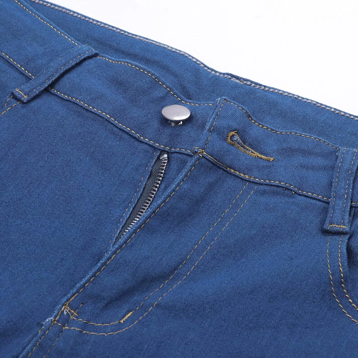 Women's Jeans High Waisted Stretchy Casual Skinny Straight Leg Cropped Denim Pants Bootcut Tapered Juniors Trouser