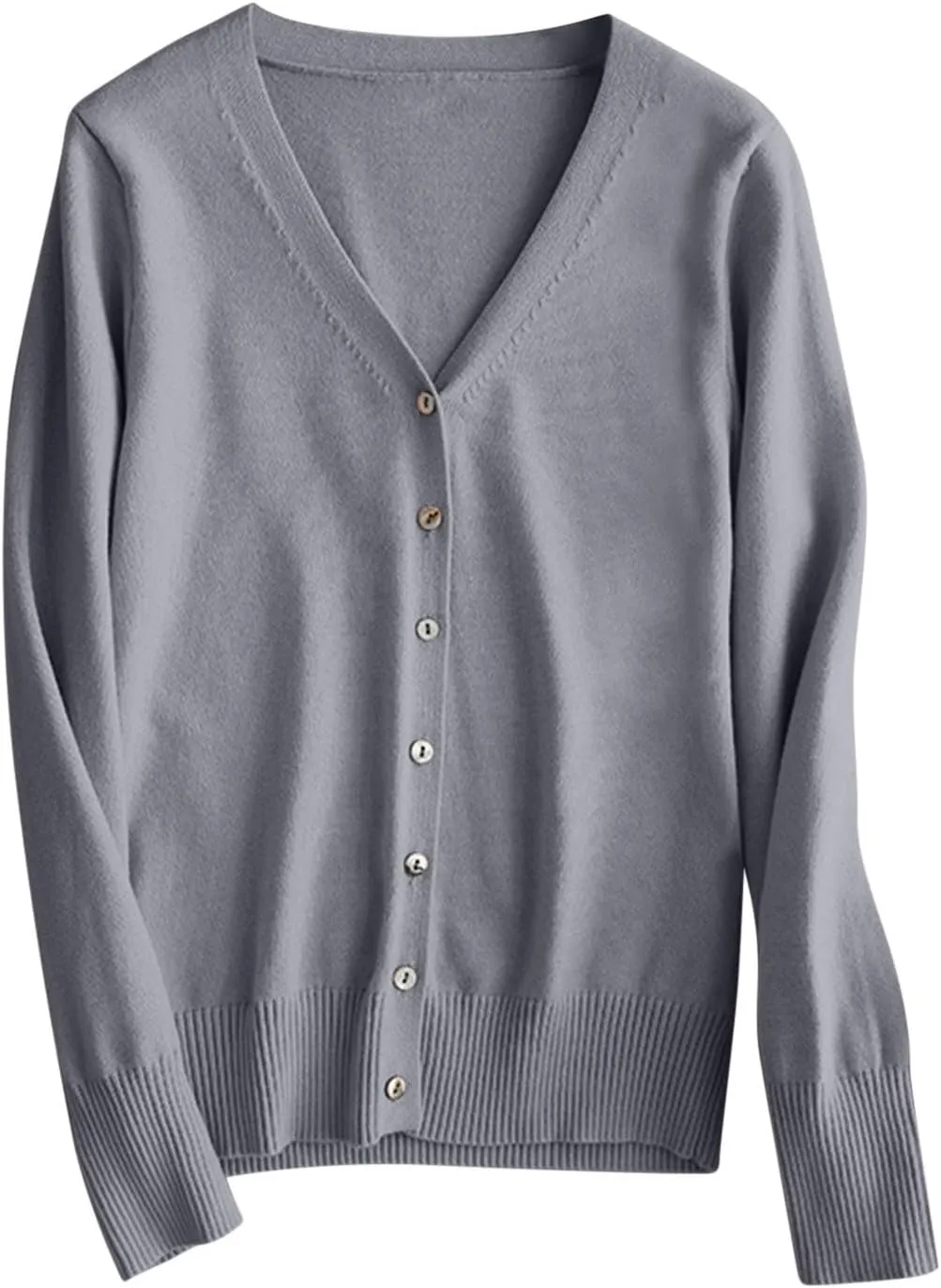 Womens Knit Cardigan Open Front Button Down Sweaters Solid V Neck Sweater 2025 Soft Warm Cardigan Cable Knit Cardigan