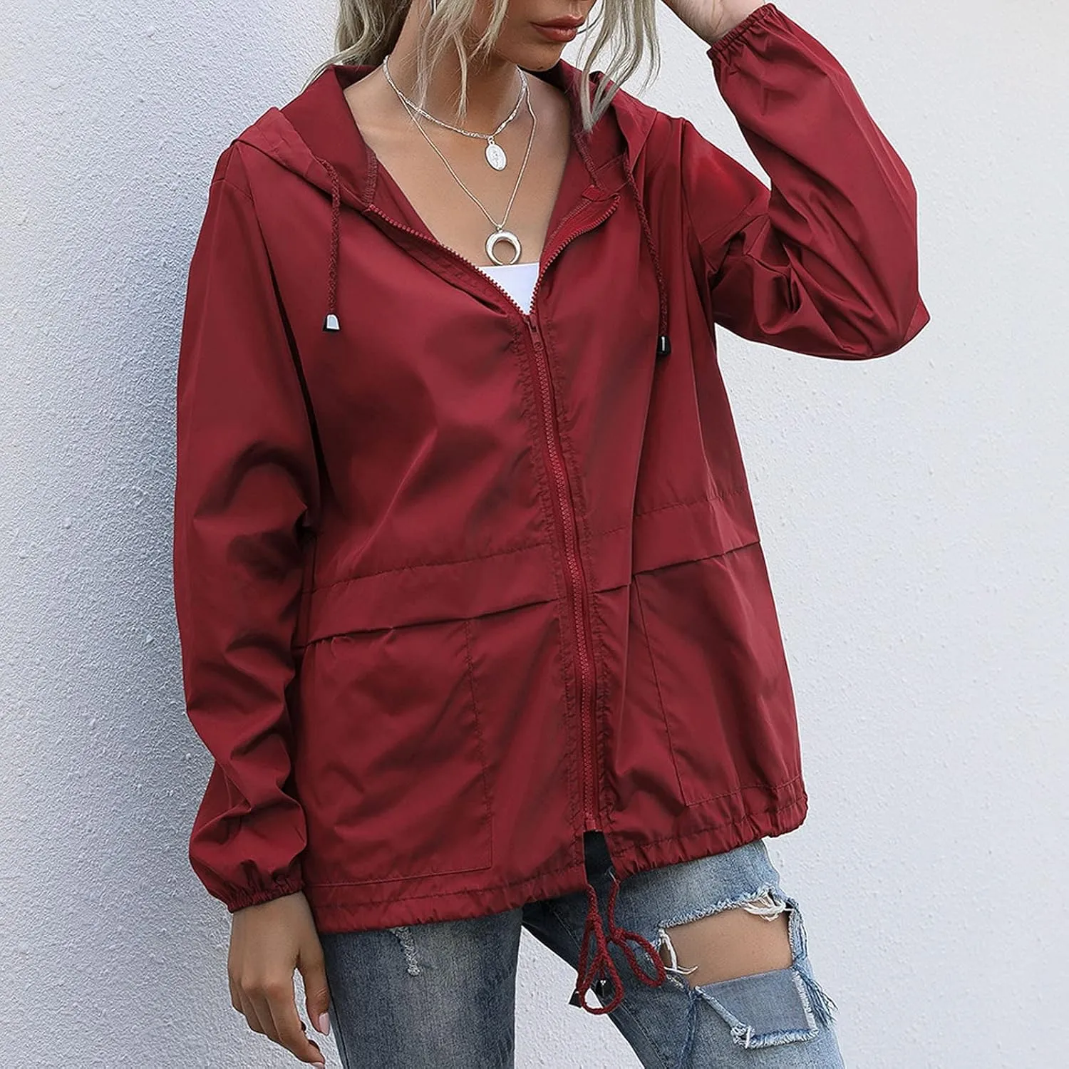 Womens Long Double Breasted Coats Lapel Collar Pea Coat Winter Slim Fit Jackets Trench Coat Outwear