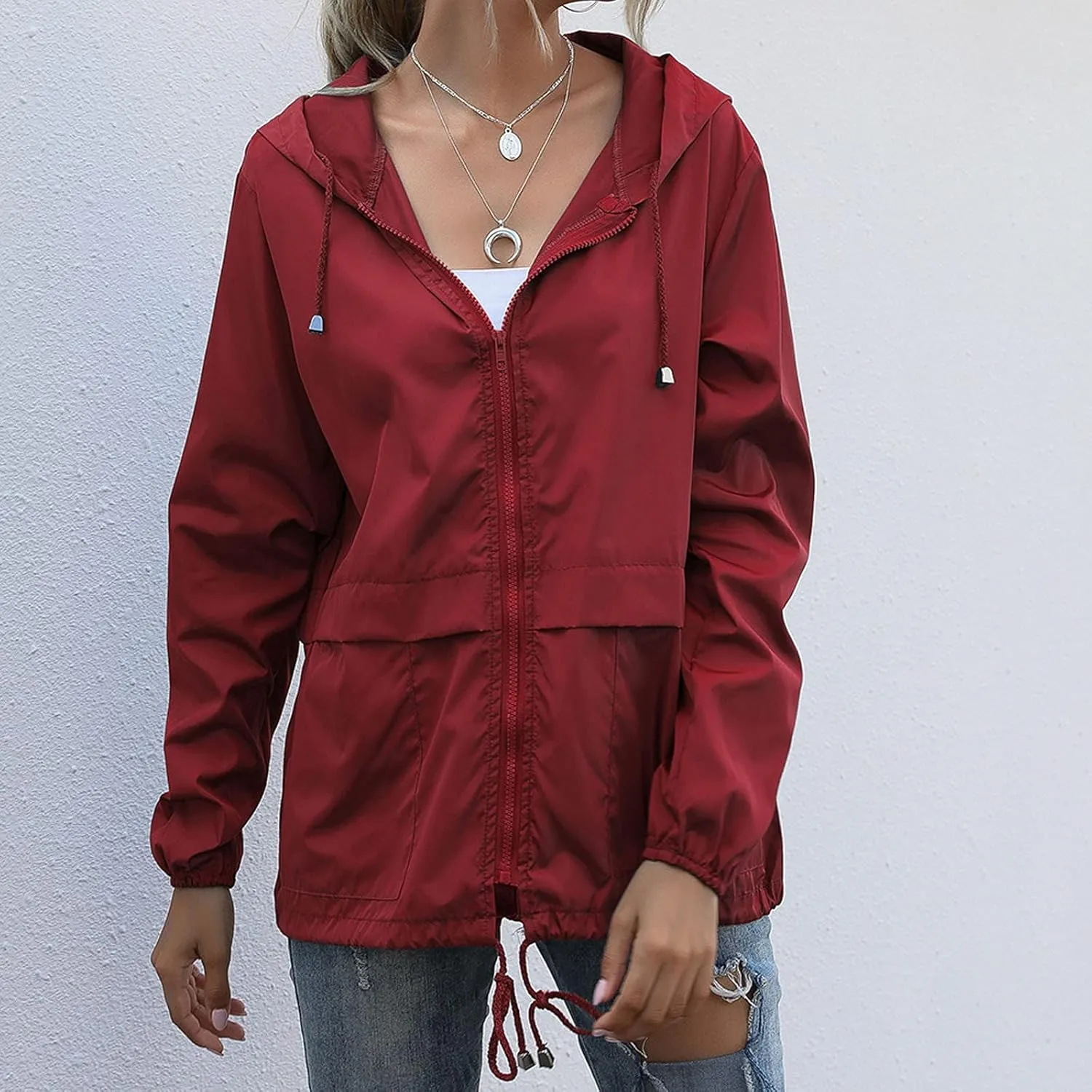 Womens Long Double Breasted Coats Lapel Collar Pea Coat Winter Slim Fit Jackets Trench Coat Outwear