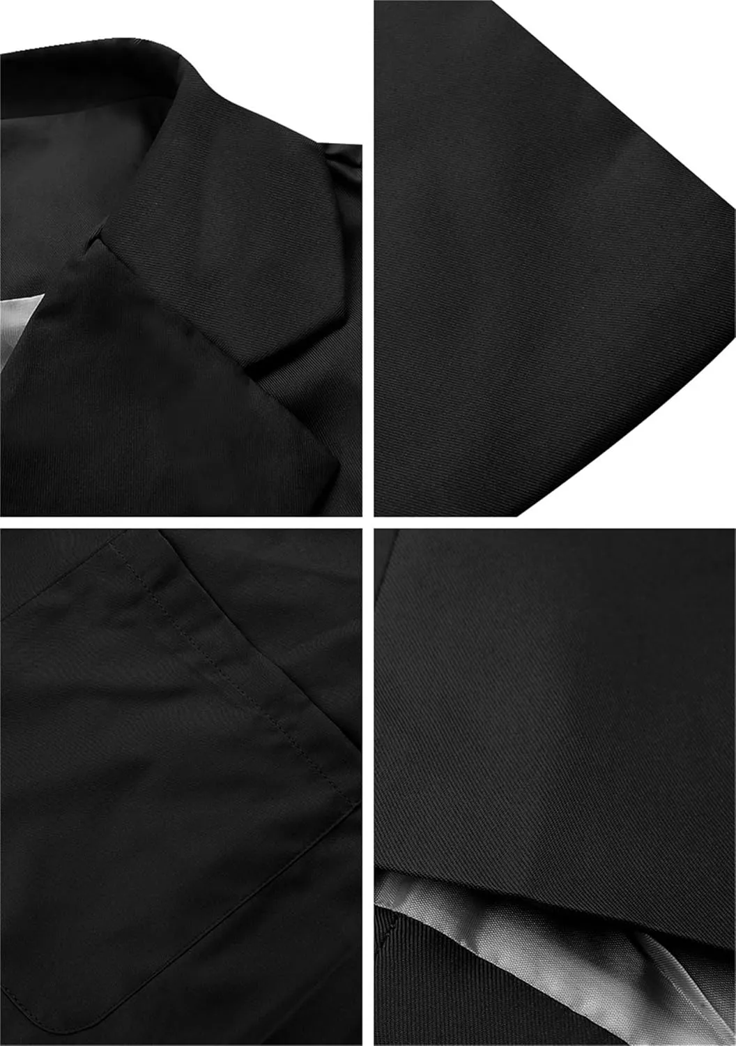 Womens Open Front Long Sleeve Jackets Casual Lapel Collar Blazer Solid Color Loose Fit Outfit Blazer