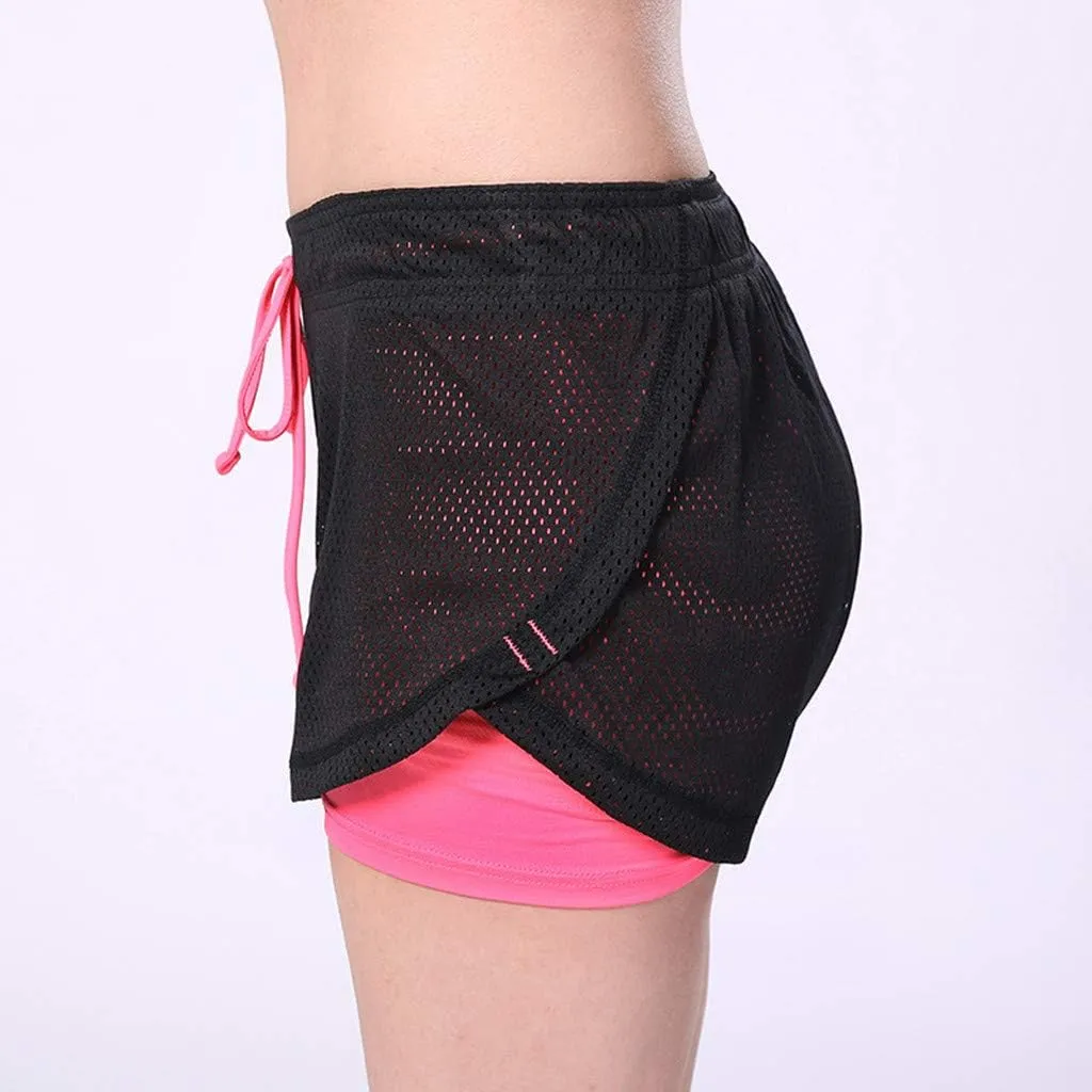Women's Shorts Comfy Relaxed Fit Running Athletic Loose Solid Quick Dry for Gym Workout Track
