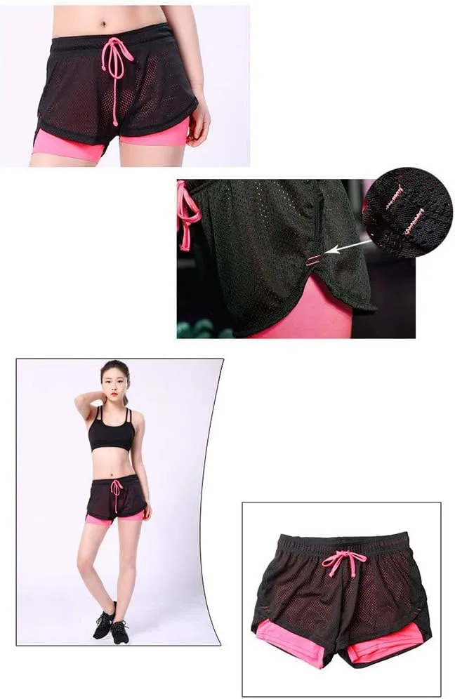 Women's Shorts Comfy Relaxed Fit Running Athletic Loose Solid Quick Dry for Gym Workout Track