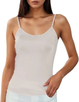 Women's Tank Tops Spaghetti Straps Crew Neck Casual Summer Solid Color Going Out Trendy Basic Sleeveless Clothes