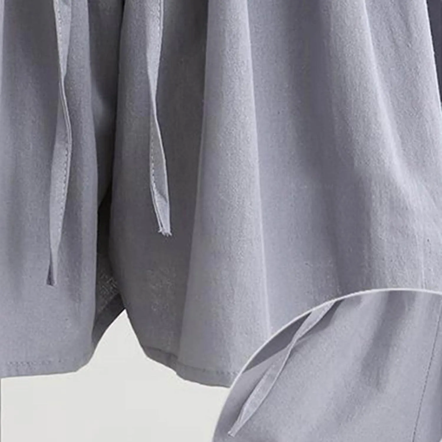 Women's Wide Leg Shorts Lightweight Comfy Chiffon High Waisted Drawstring Loose Solid Summer Beach Vacation Short Pant