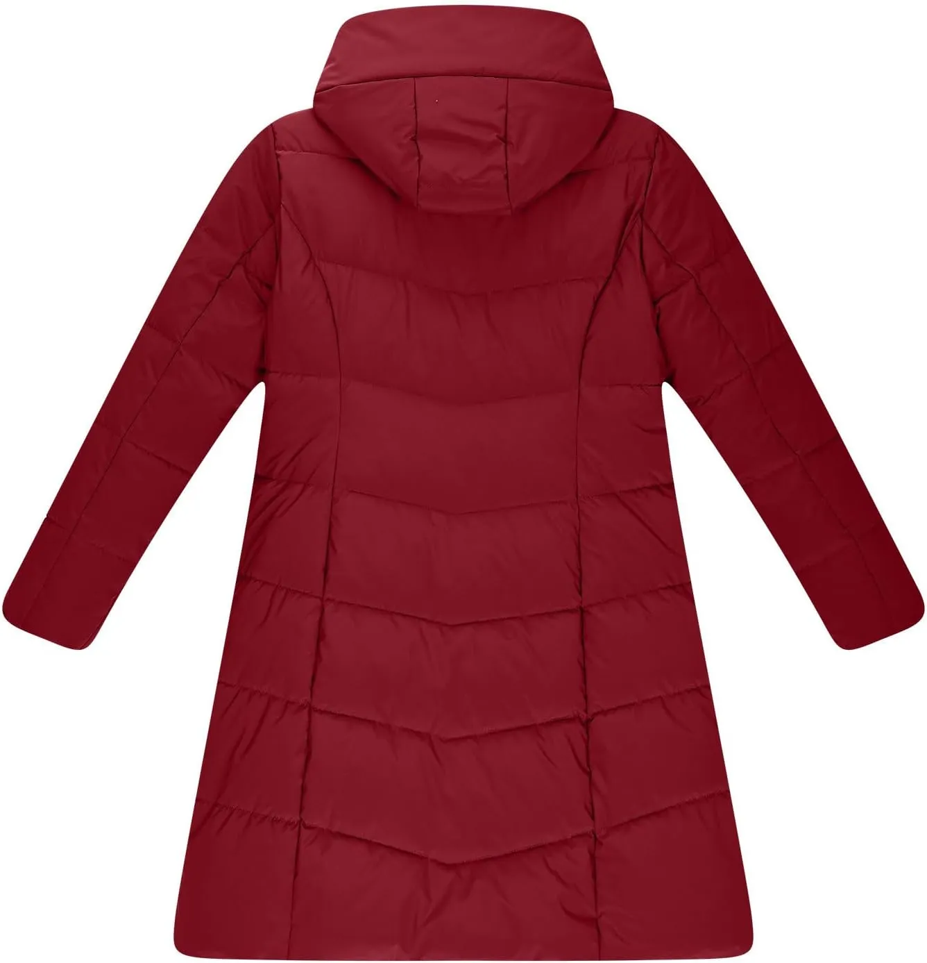 Womens Winter Coats Fleece Lined Down Jacket Thicken Puffer Coat Warm Quilted Jackets Heavyweight Button Outerwear