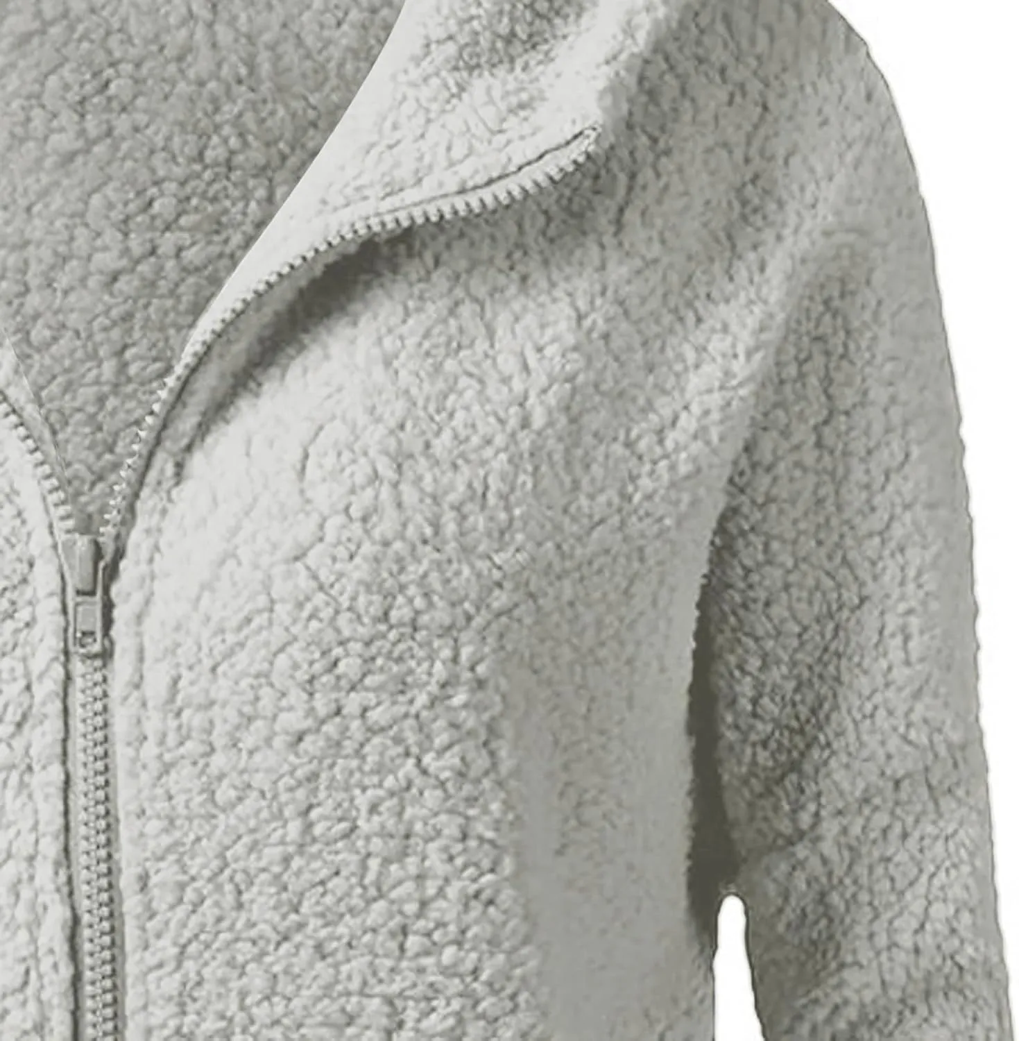 Womens Zip Up Fleece Lightweight Jacket Fall Winter Coats Plus Size Sherpa Thermal Cute Hoodie Jackets with Pockets