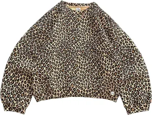Y2K Leopard Print Hoodies Oversized Cheetah Sweatshirts Vintage Trendy Casual Long Sleeve Pullover With Pockets