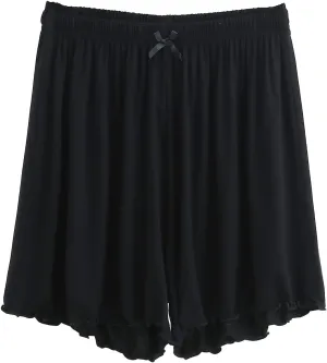 ZDRZK Womens Shorts Dressy Casual Elastic Waist Loose Lightweight Shorts Knee Length Quick Dry Moisture Wicking Shorts