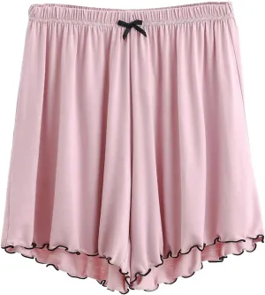 ZDRZK Womens Shorts Dressy Casual Elastic Waist Loose Lightweight Shorts Knee Length Quick Dry Moisture Wicking Shorts