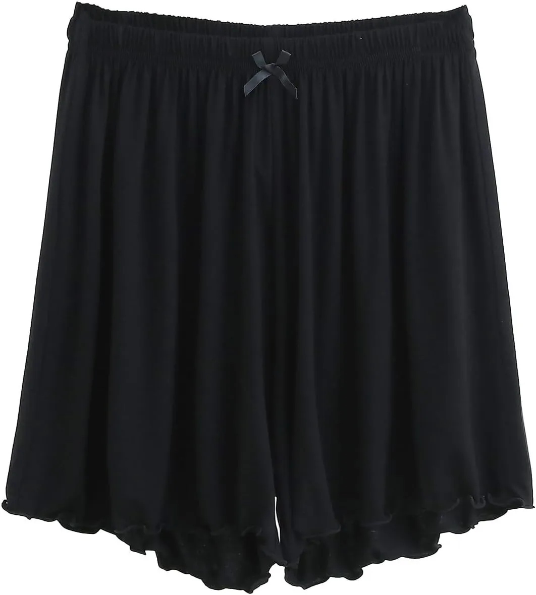 ZDRZK Womens Shorts Dressy Casual Elastic Waist Loose Lightweight Shorts Knee Length Quick Dry Moisture Wicking Shorts