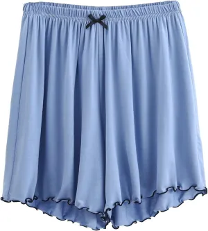 ZDRZK Womens Shorts Dressy Casual Elastic Waist Loose Lightweight Shorts Knee Length Quick Dry Moisture Wicking Shorts